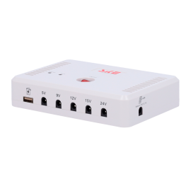 OEM UPS-DC5V-24V-12AH Bateria Portátil Li-Ion 15600 mAh Recarregável, Entrada Solar in/12.7 VDC, 6 Saídas USB/DC 5/9/12/19/24V para Câmaras - 8435325472416