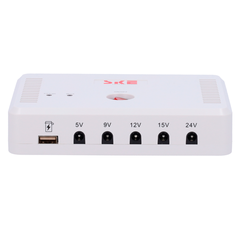 OEM UPS-DC5V-24V-12AH Bateria Portátil Li-Ion 15600 mAh Recarregável, Entrada Solar in/12.7 VDC, 6 Saídas USB/DC 5/9/12/19/24V para Câmaras - 8435325472416