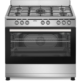 Orima OR-961-XE Fogão a Gás, 5 Queimadores, 1 Triplo, Mesa Inox, Forno Elétrico 98 L, 90cm, Inox - 030803 - 5603883214394