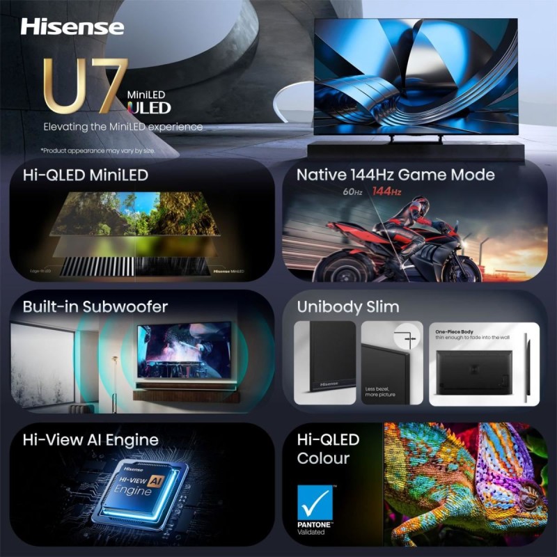 HISENSE - ULED MiniLED Smart TV 55U7SE