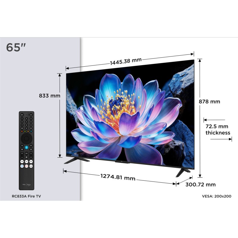 TCL - QLED Smart Fire TV 4K 65V6D
