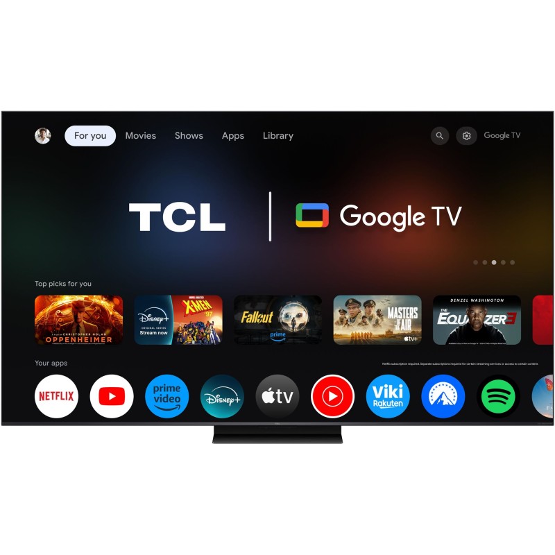 TCL - SQD-MINILED Smart GoogleTV B&O Sound 55C7L