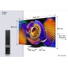 TCL - SQD-MINILED Smart GoogleTV B&O Sound 75C7L