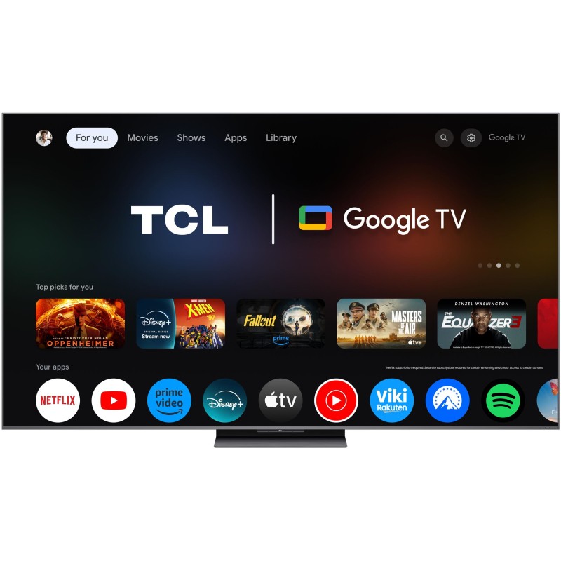 TCL - SQD-MINILED Smart GoogleTV B&O Sound 75C8L