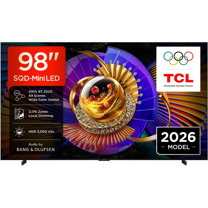 TCL - SQD-MINILED Smart GoogleTV B&O Sound 98C7L