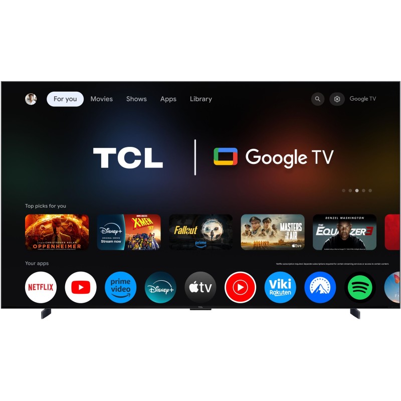 TCL - SQD-MINILED Smart GoogleTV B&O Sound 98C7L