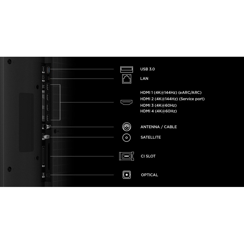TCL - SQD-MINILED Smart GoogleTV B&O Sound 98C7L