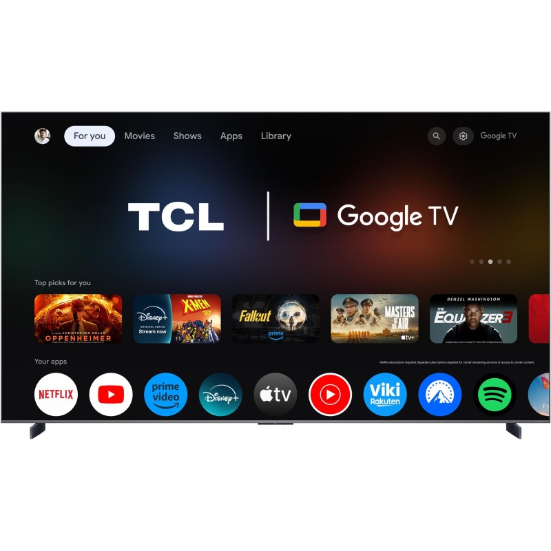 TCL - SQD-MINILED Smart GoogleTV B&O Sound 98C8L