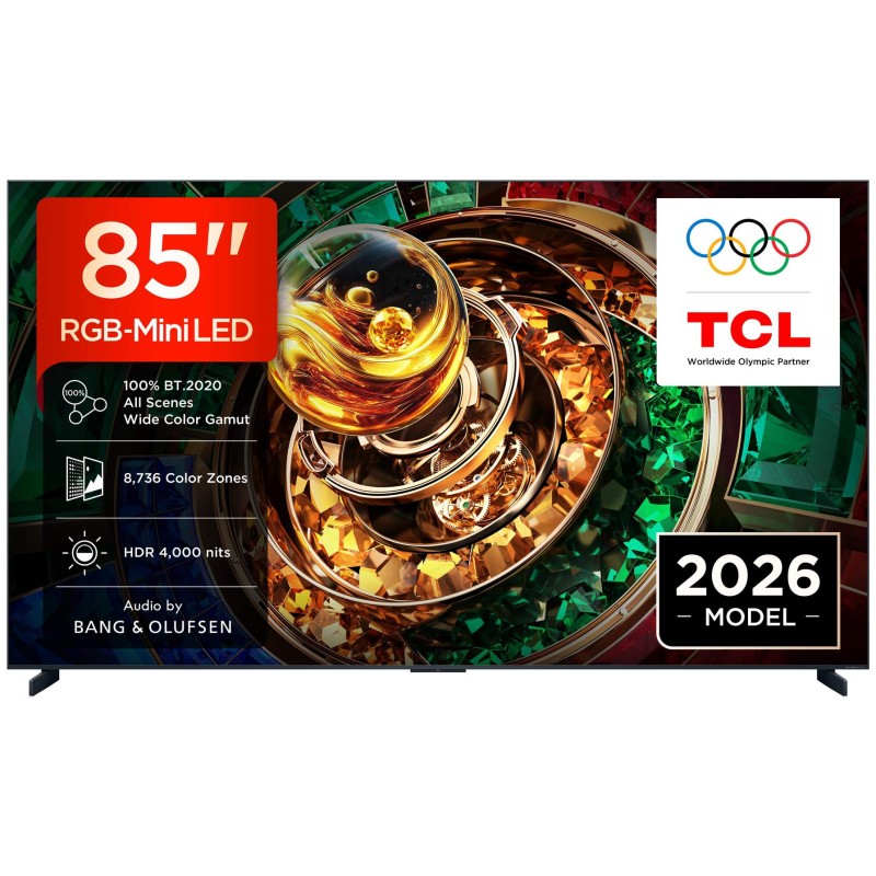 TCL - RGB-MINILED Smart Google TV B&O Sound 85RM9L