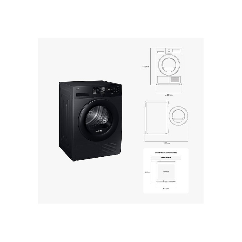 SAMSUNG - Máq. Secar Roupa DV90DG52A0ABEP