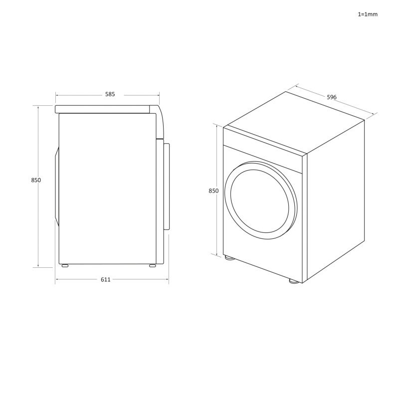CANDY - Máq. Secar Roupa ROE H9A3 TCEX-S