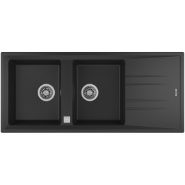 TEKA -Lava Louças STONE 80 B-TG 2C 1E BLACK CARBON