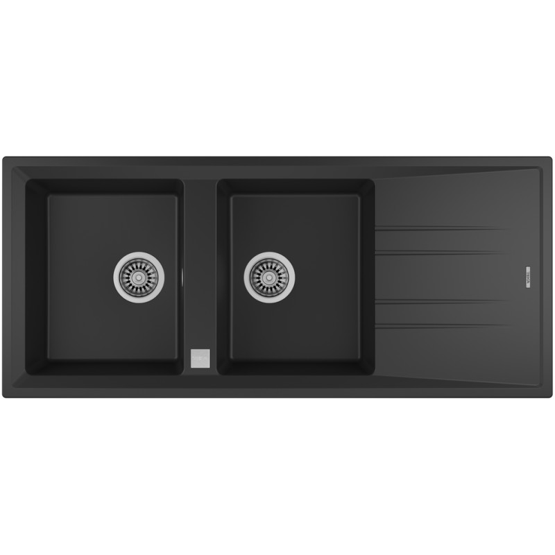 TEKA -Lava Louças STONE 80 B-TG 2C 1E BLACK CARBON