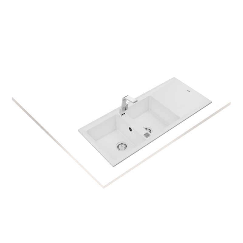 TEKA - Lava Louças STONE 80 B-TG 2C 1E WHITE