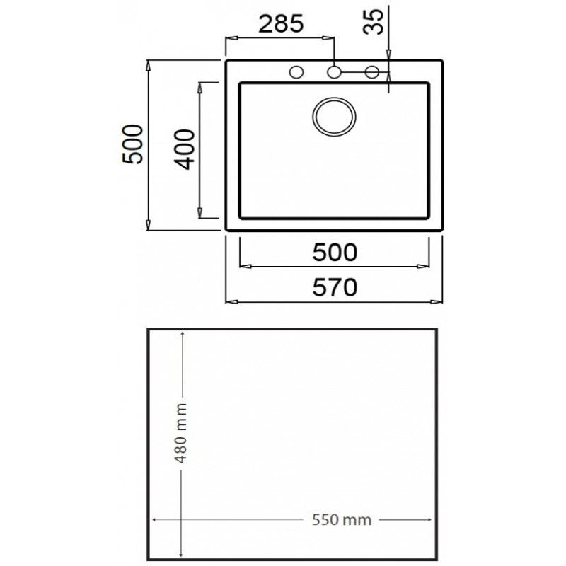 TEKA - Lava Louças FORSQUARE 50.40 TG BLACK