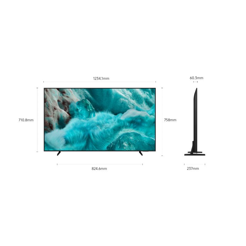 Samsung TQ55Q7FAAU QLED Smart TV Plano 139,7 cm (55") 4K Ultra HD, Smart TV, Wi-Fi, Ethernet, LAN, Bluetooth, Preto - TQ55Q7FAAUXXC - 8806097122579