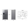SAMSUNG - Side by Side RH68B8541S9/EF