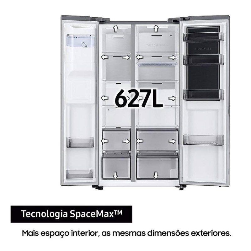 SAMSUNG - Side by Side RH68B8541S9/EF