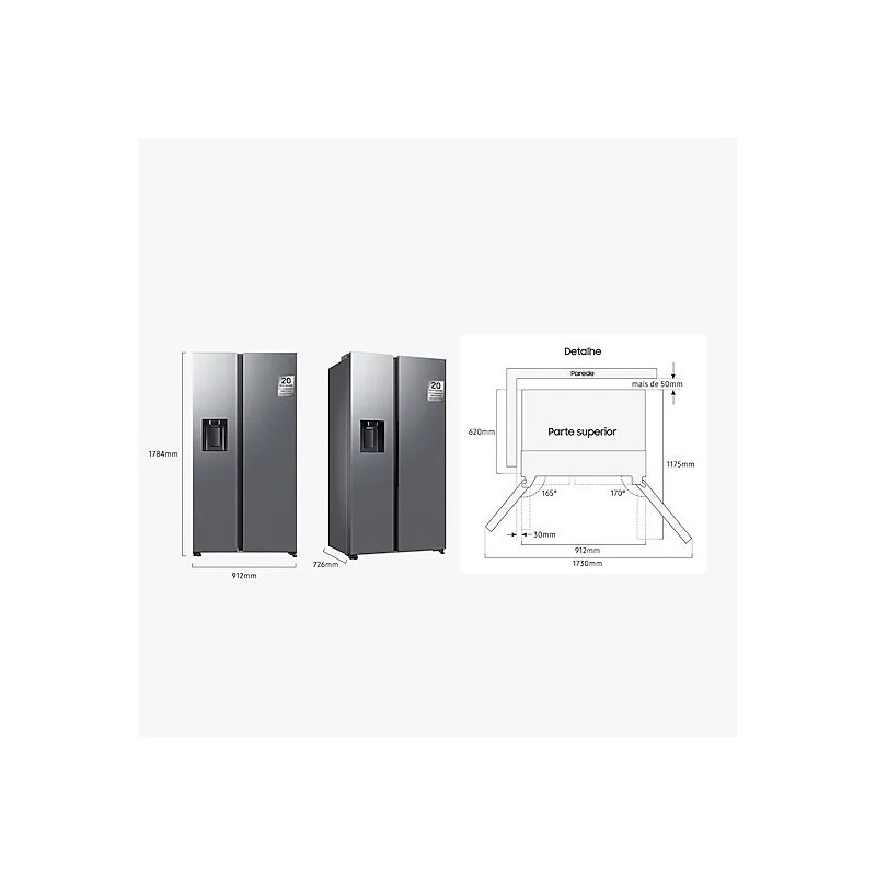 SAMSUNG - Side by Side RS70F66KCTEF