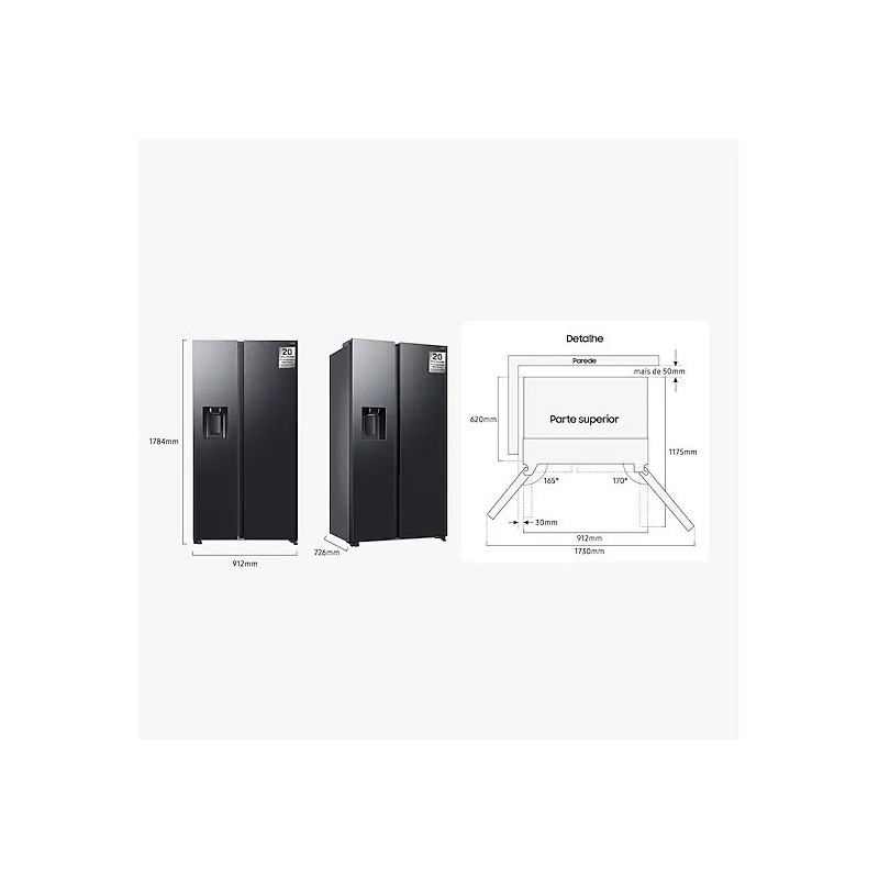 SAMSUNG - Side by Side RS70F64KEFEF