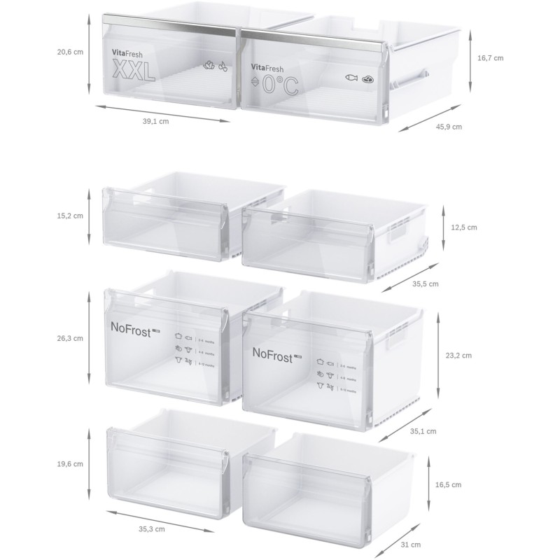 BOSCH - Side by Side 4 Portas Serie6 HC KFN96APEA