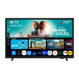 Samsung TU32H5005FK LED TV Plano 81,3 cm (32") HD, Smart TV, Wi-Fi, Ethernet, LAN, Bluetooth, Preto - TU32H5005FKXXC - 8806095913957