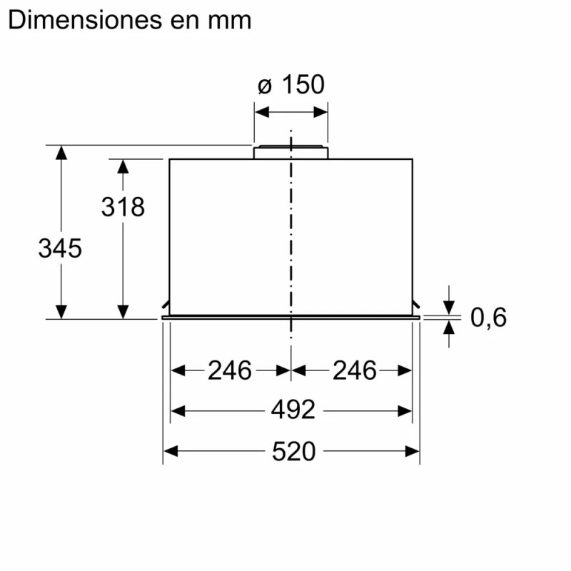 BOSCH - Exaustor Integrável Série8 DLN57PC60