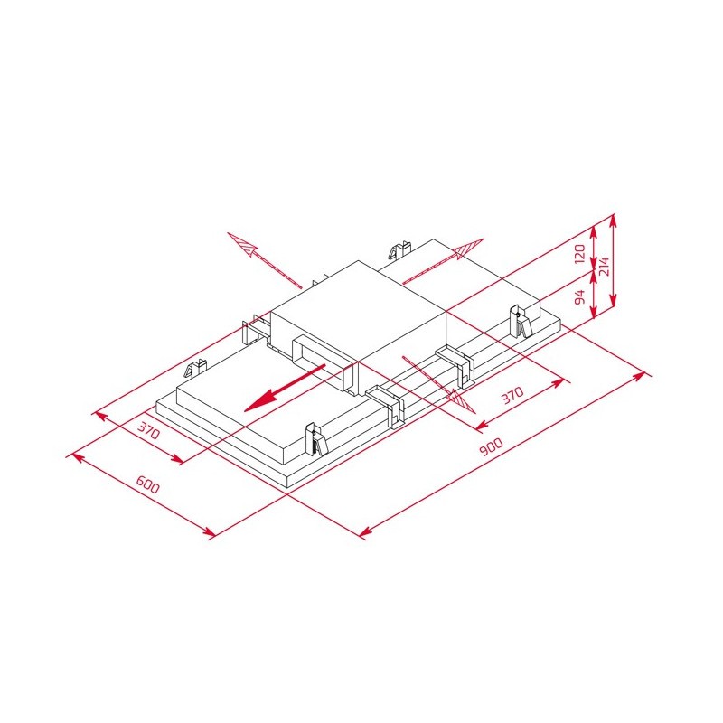 TEKA - Exaustor Teto DHT 97670 ROS WH 113100004