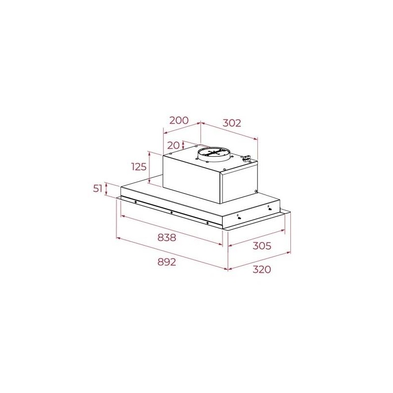 TEKA - Exaustor GFI 93030 KOS SS 113120007