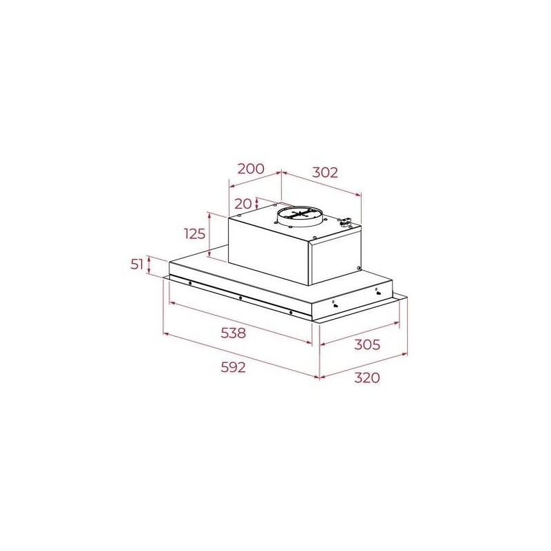 TEKA - Exaustor GFI 63030 KOS SS 113120006
