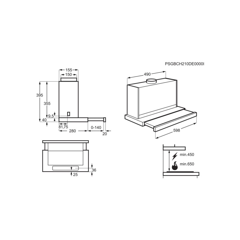 ELECTROLUX - Exaustor LFP616X