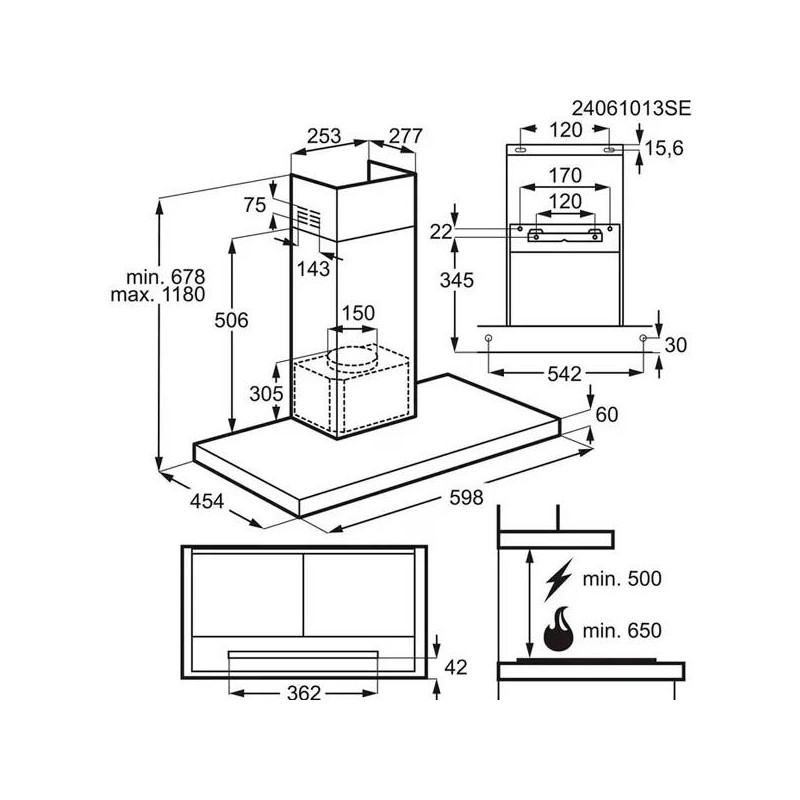 ELECTROLUX - Exaustor LFT816K