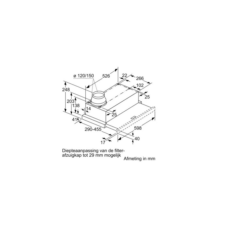 SIEMENS - Exaustor Telescopico IQ100 LI64MB521