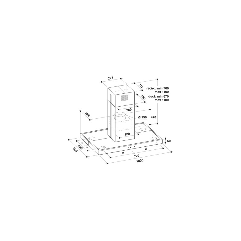 WHIRLPOOL - Exaustor AKR 504 IX/1