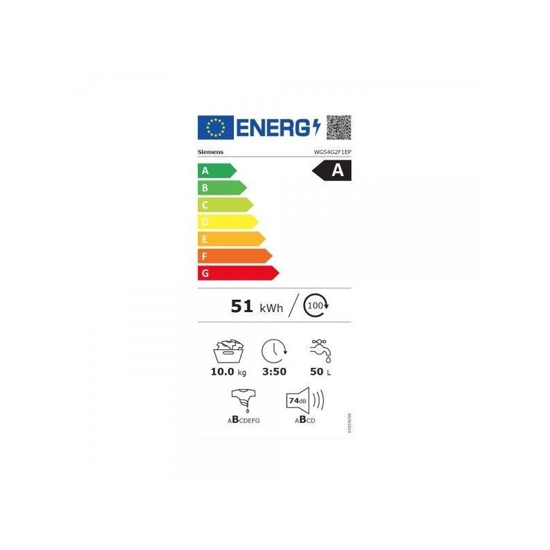SIEMENS - Máq. Lavar Roupa IQ500 WG54G2F1EP
