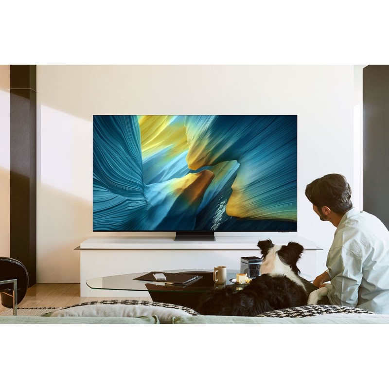 Samsung TQ83S95FAE OLED TV Plano 211,0 cm (83") 4K Ultra HD, Smart TV, Wi-Fi, Ethernet, LAN, Bluetooth, Preto - TQ83S95FAEXXC - 8806097077350