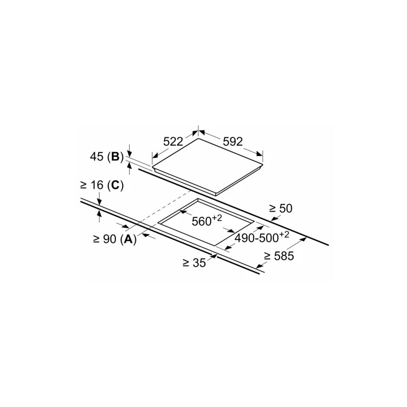 BOSCH - Placa Vitroceramica Serie 4 PKF611BB8E