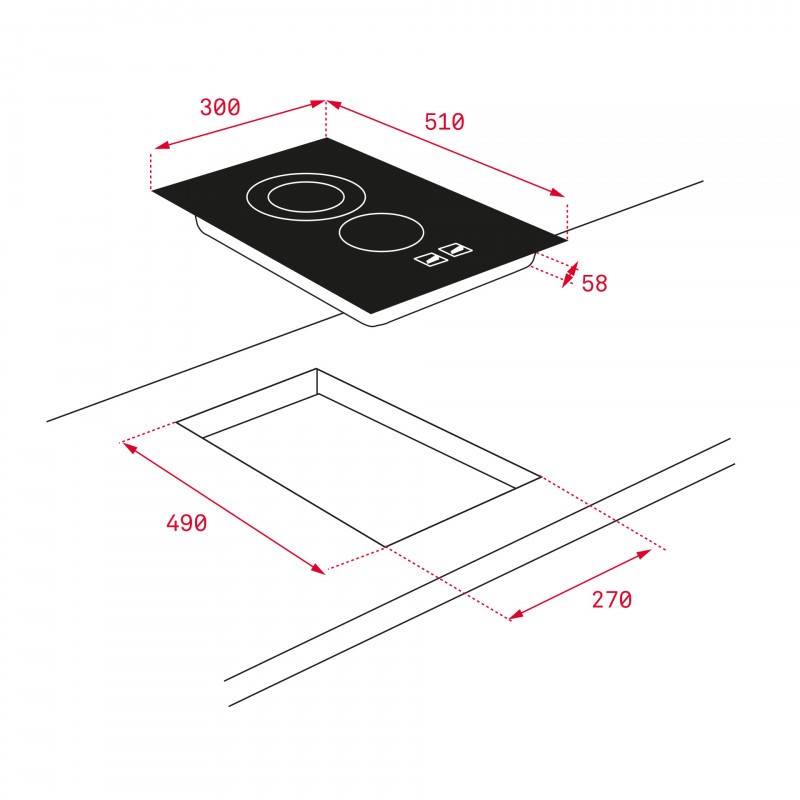 TEKA - Placa Vitrocerâmica TZC 32320 TTC 112540002
