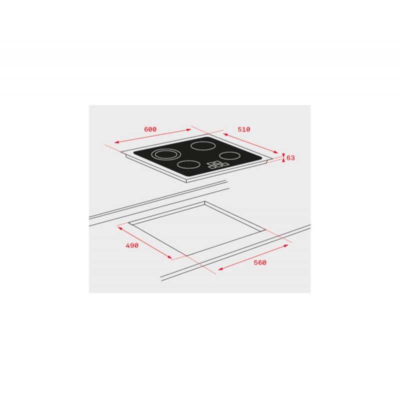 TEKA - Placa Vitrocerámica TB 6415