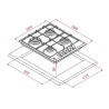 TEKA - Placa Gás HLX 640 KBC0E BK EASY 112620029
