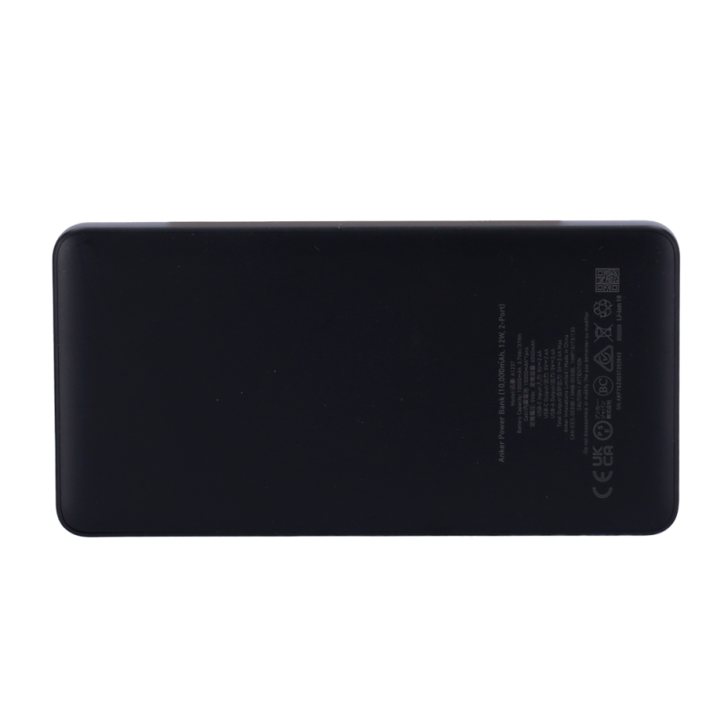 Anker ANK-123-POWERCORE-B Powerbank Li-Ion 10000 mAh 12W, USB-A, USB-C, Micro-USB, LCD, Preto - 194644145439