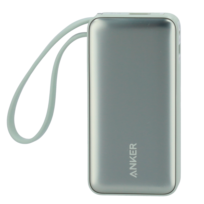 Anker ANK-1259-G Powerbank Li-Ion 10000 mAh PD, 30W, USB-A, USB-C, LCD, Verde - 194644179373