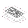 TEKA - Placa EX90.1 5G AI AL DR L CI BTN 112610045