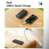 Veger VG-W2081 Powerbank Li-Polymer 20000 mAh PD, 22.5W, USB-A, USB-C, LCD, Preto - 6977525753251