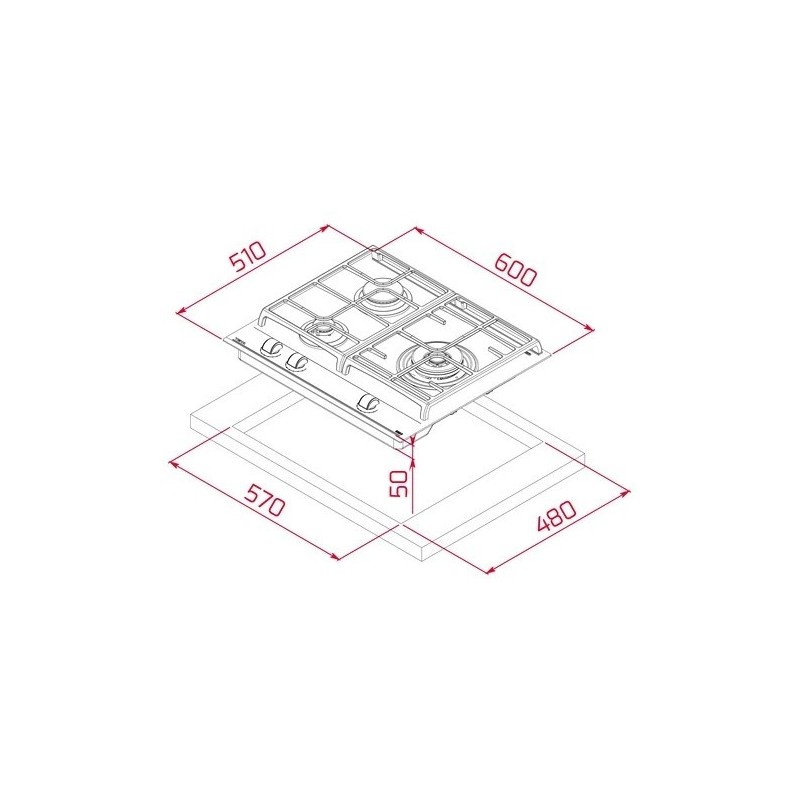 TEKA - Placa GZC 63310 XBA BK 112570195