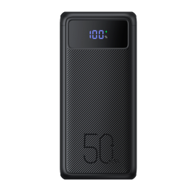 Veger VG-W5001C Powerbank Li-Polymer 56000 mAh Fast Charge, 130W, USB-A, USB-C, Lightning, LCD, Preto - 6970453555454