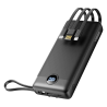 Veger VG-W2059 Powerbank Li-Polymer 20000 mAh, Power IQ, USB-A, Micro-USB, USB-C, LCD, Preto - 6970453554211