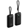 Veger VG-W1188 Powerbank Li-Polymer 10000 mAh PD, 35W, USB-A, USB-C, Lightning, LCD, Preto - 6977525750113