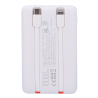 Veger VG-W1170-W Powerbank Li-Polymer 10000 mAh PD, 22.5W, USB-A, USB-C, Lightning, LCD, Branco - 6970453559872