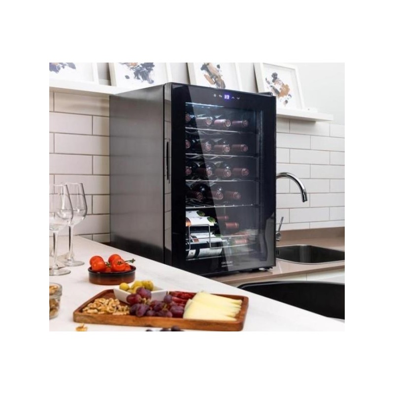 CECOTEC - Cave de Vinho GrandSommelier 2050 Black Compressor 122